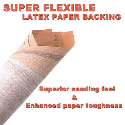 Aluminum Oxide Sandpaper Sheets 9x11, 150 Grit 24 Pack