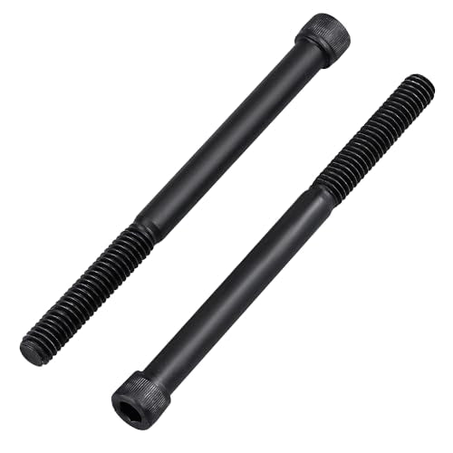 Glvaner 12-Pack 1/4-20 x 3-1/2" Socket Head Cap Screws, Grade 12.9 Alloy Steel, Black Oxide Finish, Partial Thread UNC, Allen Hex Drive - size: 1/4-20 x 3-1/2"