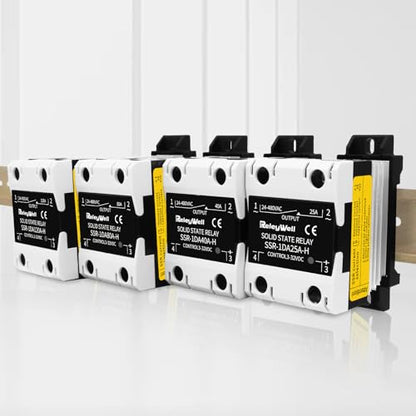 Solid State Relay 25A, DIN Rail SSR, ReleyWell - style: 25DA