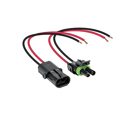 TRUE MODS 2-Wire Weather Pack Connector Kit 12 AWG 10in Wires Assembled - color: 2-Way 12 AWG, size: 1 Pack