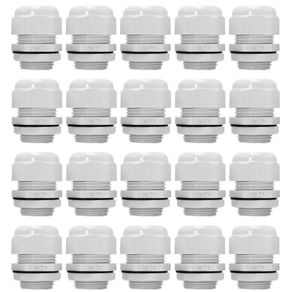MAKERELE 20Pcs 1 Inch Grey NPT Cable Glands, IP68 Waterproof - color: Grey, size: 1" 20pcs BAG