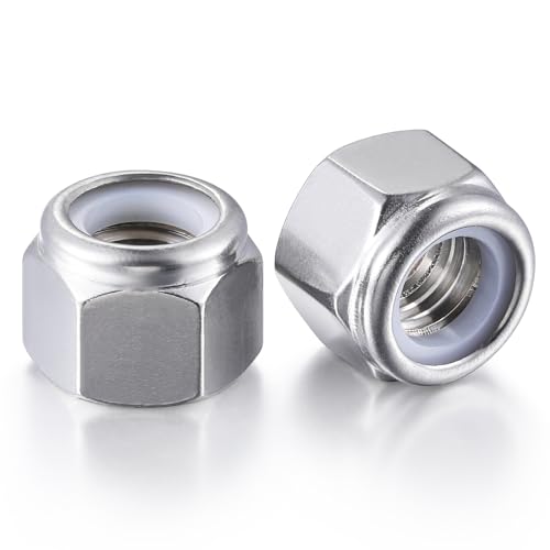 Wensilon(20pcs) 5/16-18 Self Clinching Nuts 304 Stainless Steel Self-Lock Nylon Inserted Hex Lock Nuts - size: 5/16-18