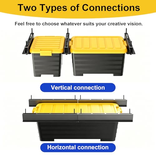 Garage Ceiling Storage Racks, Ceiling Mount Bin Holder, 4 Sets for 3 Bins - size: 4 Pack