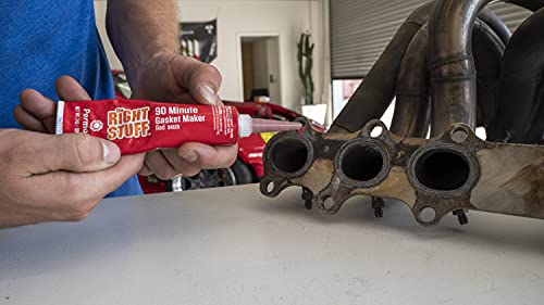 Permatex 34628 Right Stuff 90 Minute Red High Temperature Gasket Maker, 3 oz - size: 3 Fl Oz., style: 90 Minute