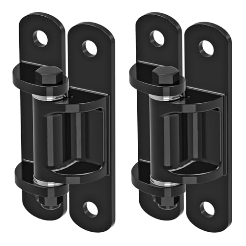 Insaga 6.7'' Heavy Duty Gate Hinges 1100LB Capacity, 6mm Steel Hinges with Bearings & Rust-Proof E-Coating, Bolt On Low-Profile Hinges for Fences, Driveway Gates, Locking Screws Anti-Sag Design (2Pcs) - color: Bolt hinge E-coated-180°-2Pack