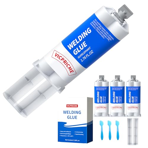 Metal Glue Heavy Duty Metal-on-Metal Glue 30Min Set 24Hr Cure 3Pcs 1.76oz - size: 30min 3pcs