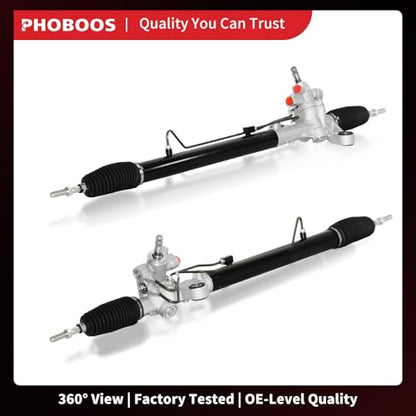 PHOBOOS Hydraulic Power Steering Rack and Pinion Fit for Honda Accord - size: 26-2746
