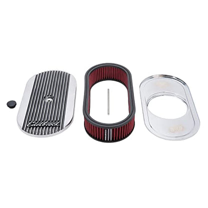 Edelbrock 4273 Elite Series Oval Air Cleaner for Single 4-Barrel Carburetor