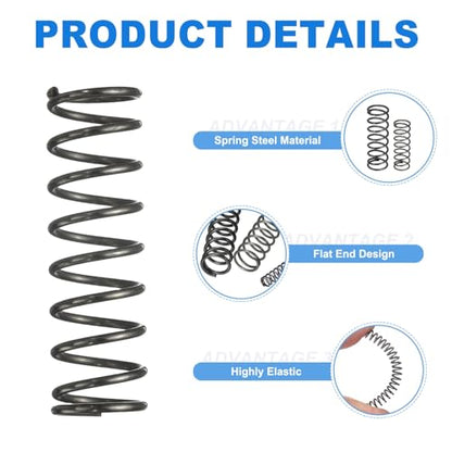 uxcell 20Pcs Compression Spring 12mm OD 1.2mm Wire Size 40mm Free Length - color: Silver Tone, size: 12mm x 1.2mm x 40mm