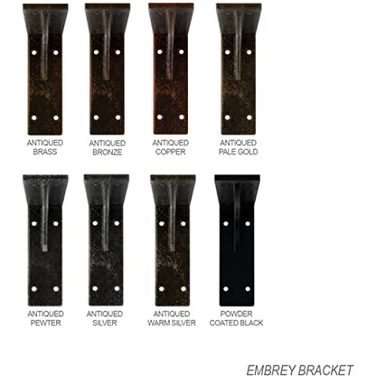 Ekena Millwork BKTM02X06X03EBPWH Steel Bracket Embrey, 2" W x 6" D x 3 3/4" H, White Primer - color: White Primer (Paintable), size: 2-in. W x 6-in. D x 3.75-in. H