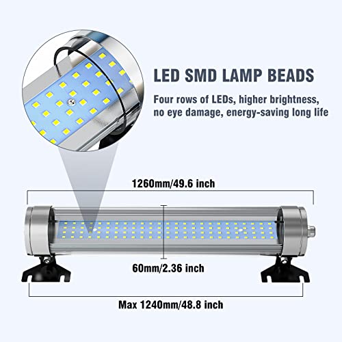 LED Machine Light, 40W Explosion Proof Work Light, IP68 Waterproof Tube Light CNC Machine Work Lighting Sewing Machine Lights Equipment