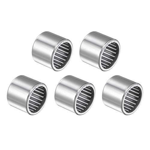 uxcell SCE1616 Needle Roller Bearings, Drawn Cup Open End, 1-inch Bore 1-1/4-inch OD 1-inch Width 24800N Static Load 45500N Dynamic Load 5pcs - size: 1x1-1/4x1"