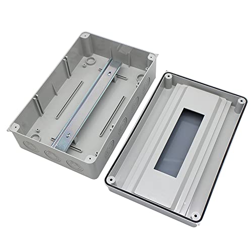 IP65 ABS Waterproof Circuit Breaker Distribution Box Din Rail, 15 Way - size: 15WAY-310mmx 200mmx110mm