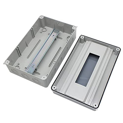 IP65 ABS Waterproof Circuit Breaker Distribution Box Din Rail, 15 Way - size: 15WAY-310mmx 200mmx110mm