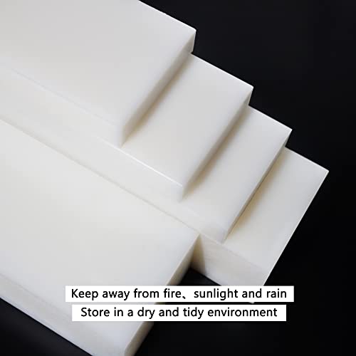 2" x 12" x 3" HDPE Block White PE Polyethylene Rectangular Solid - size: 2"x12"x3", style: white