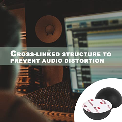 1.25" Subwoofer Speaker Isolation Pad with Adhesive Rubber Feet, 4 Packs - size: 4 Pcs