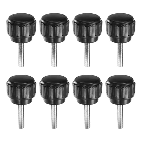 uxcell 8pcs Knurled Clamping Knobs M3 x 14mm Metric Male Thread 14mm Head - size: M3 x 14mm x 14mm
