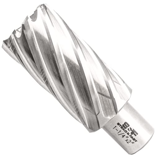 S&F STEAD & FAST Annular Cutter with Pilot Pin, 5/4" x 2", Mag Drill Bit - size: 1-1/4" x 2"