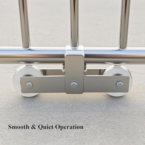 Sliding Gate Wheel Stainless Steel V Groove Wheel Heavy Duty Conveyor Rollers Industrial Caster Ball Bearing Pulley Rolling Gate Hardware Kit for Garage Door Machinery - size: 4pc 2inV
