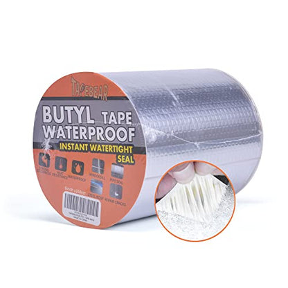 TAPEBEAR Butyl Tape Aluminum Waterproof Sealing Tape 6" x 16Feet - size: 150mm x 5m
