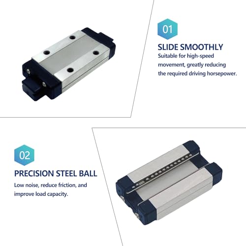 2pcs MGN9H Black Carriage Block Suitable for 9mm Wide MGN9H Linear Guide Rail (Blue) - size: 2pcs MGN9H