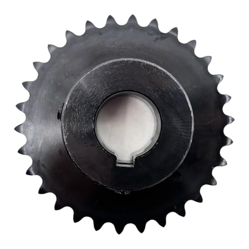 #35 Roller Chain Sprocket Type B 1 inch Bore 30 Tooth, Hardened Antirust 1045 Steel Drive Sprockets 35B30-1