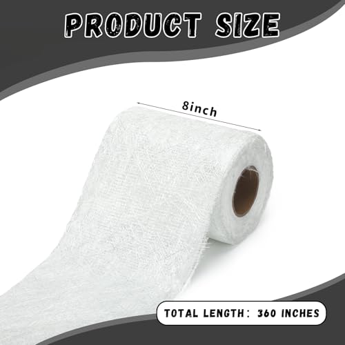 1708 Biaxial Fiberglass Cloth 8" x 360" with 3 Rollers Tools Kit - size: 8" X 360"