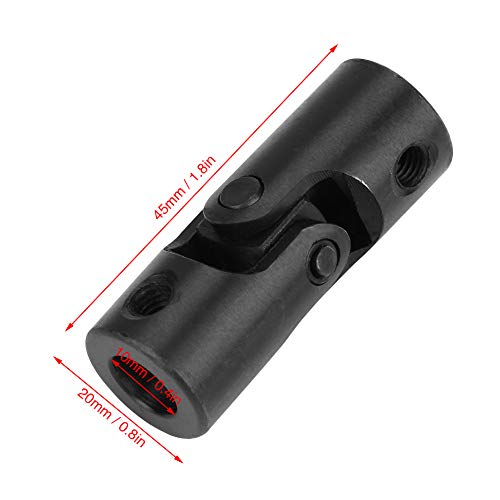 Yctze DIY Shaft Coupling Motor Connector, 10 * 20 * 45mm Steering Universal Joint, Ideal for 3/8 and 1/2 Universal Joints
