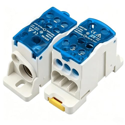 BORDSTRACT 690V 160A DIN Rail Distribution Box,Blue - color: Blue, size: 160A