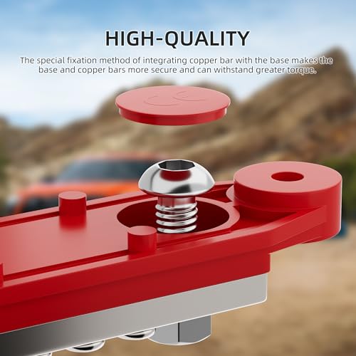 RVBOATPAT 275A Marine Bus Bar 12V Power Distribution Block 2 x 5/16" Terminal Studs and 14 x #8 Screws Positive and Ground Battery BusBar for Automotive Car Boat - style: 275A 2x5/16"(M8) Studs+14 x #8 Screws