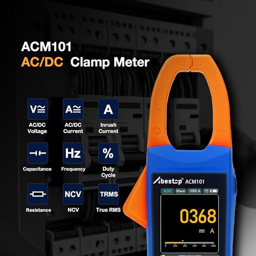 Smart 3-in-1 AC/DC Clamp Meter 1000A/1000V with Oscilloscope Recording