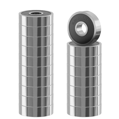 20 Pcs 626-2RS Ball Bearings, Carbon Steel, 6x19x6mm - size: 626-2RS 20Pcs