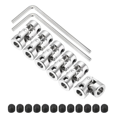 MECCANIXITY Steering Universal Joint Shaft Coupling 5mm to 6mm ID 6Pcs - size: 5mm to 6mm ID
