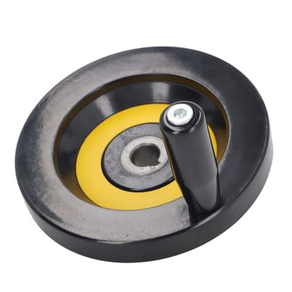 Lathe Milling Machine – Insulated Engineering Plastic Hand Wheel with Revolving Handle, Standard Mounting Holes for Grinder and Industrial Equipment