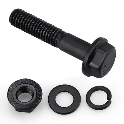 10-Sets M8-1.25 x 45mm Flange Hex Bolt with Flange Nuts and Flat & Lock Washers Assortment Set, 10.9 Grade Alloy Steel, Serrated, for Automotive Repair & Machinery Projects, Glvaner - size: M8-1.25 x 45mm