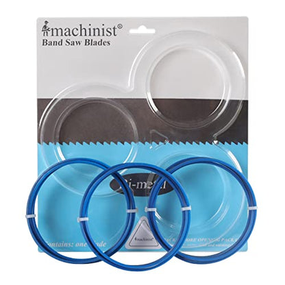 Imachinist S44781218 44-7/8" x 1/2" x 18 TPI Bi-Metal Bandsaw Blade, 3 Pack - size: 18TPI