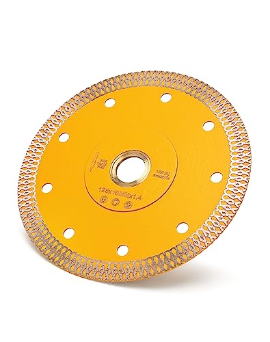 Diamond Saw Blade Porcelain Cutting Blade for Cutting Granite Marbles Tiles (5) - size: 5 inch