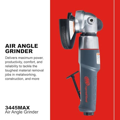 Ingersoll Rand 3445MAX 4.5" Air Angle Grinder/Cutoff Tool, 4.5" Wheel - size: 4.5" Wheel