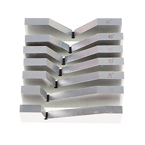 17Pcs 3" x 1/4" Accuracy Ground Angle Block 0 to 45 Degree Set Machinist Toolmaker .0003