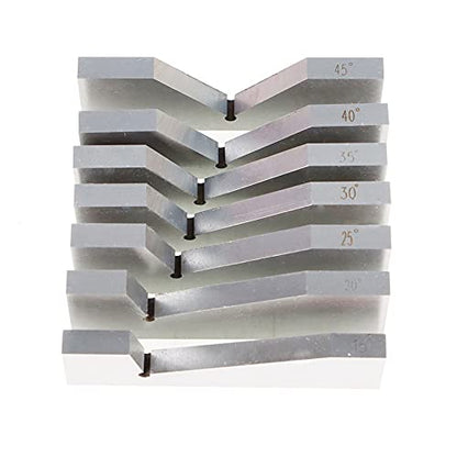 17Pcs 3" x 1/4" Accuracy Ground Angle Block 0 to 45 Degree Set Machinist Toolmaker .0003