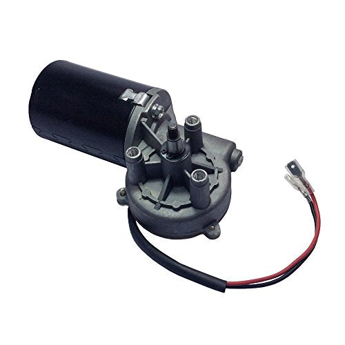 High Torque PMDC Right Angle Gear Motor 12V Reversible 50 RPM (Right Gear-Box) with Threaded Shaft - size: 12V, style: Right-Threaded Shaft