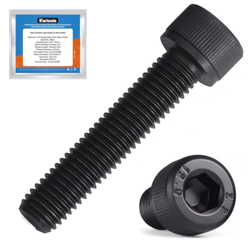 M5 x 30mm Hex Socket Cap Head Screws Bolts, 75pcs Grade12.9 Machine Screws - size: M5x30mm