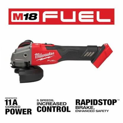 Milwaukee Electric - M18 Fuel. 4-1/2 / 5 Variable Speed Braking Grind