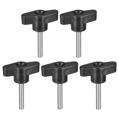 uxcell 5Pcs Clamping Screw Knob, M5 x 35mm Metric 304 Stainless Steel T Shaped Thumb Screws Handle for Quick Remove Hand Tightening Knob Replacement - size: M5 x 35mm