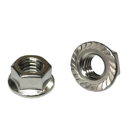 (20) 3/8-16 Hex Serrated Flange Nuts Stainless Steel 304