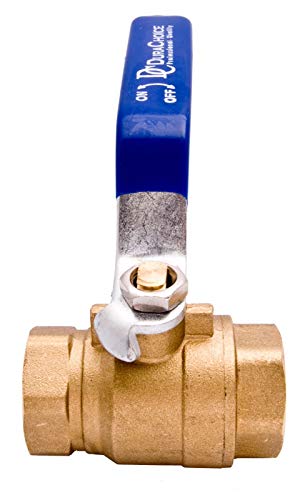 3/4" Brass Ball Valve Full Port 600 WOG Blue Handle for Water Oil Gas - size: [3/4"]