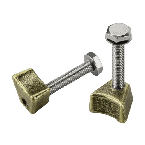Pool Ladder Anchors, PW Perma-Socket Wedge Assy for Hanover Style Anchors-Bronze-with Bolt, Pool Ladder Parts Fits 3", 4" Sockets