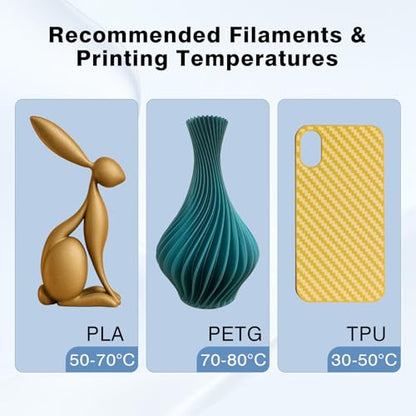 Smooth H2C/A2L Build Plate for Bambu Lab H2C 335x325mm, Double Sided PEO PET Spring Steel Sheet Plate for Bambu Labs H2C/A2L 3D Printer Platform