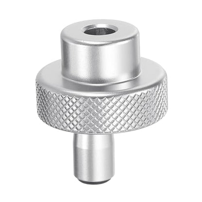 HARFINGTON Aluminum Alloy Handwheel 30mm OD 8mm Bore Lathe Hand Wheel with Rotate Handle Aluminum Milling Machine Handle with Wrench and 2pcs Screws for Milling Machine Lathe, Silver Tone - size: 30mm x 8mm