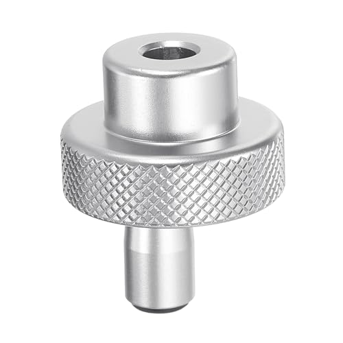 HARFINGTON Aluminum Alloy Handwheel 30mm OD 8mm Bore Lathe Hand Wheel with Rotate Handle Aluminum Milling Machine Handle with Wrench and 2pcs Screws for Milling Machine Lathe, Silver Tone - size: 30mm x 8mm